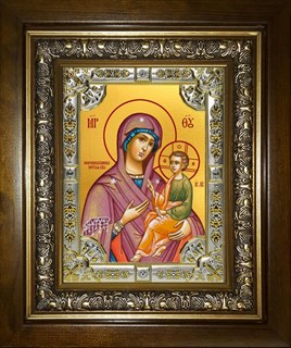 Икона Скоропослушница, икона Божией Матери, в киоте 24х30 см 23630