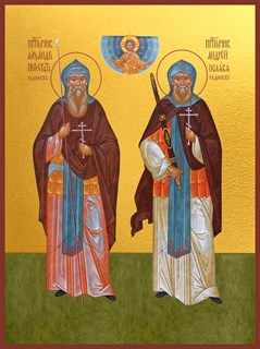 Икона Пересвет и Ослябя святые воины 23640