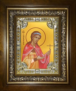 Икона Любовь мученица, в киоте 24х30 см 23711