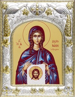 Икона Вероника праведная, 14х18 см 23782