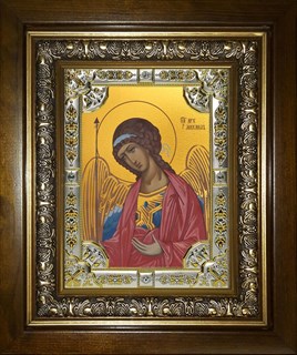 Икона Михаил архангел, в киоте 24х30 см 23790