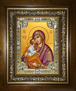 Икона Акафистная икона Божией Матери , в киоте 24х30 см 23826