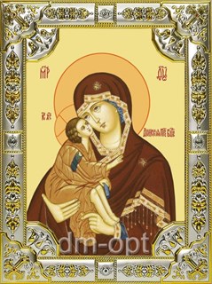 Икона Донская икона Божией Матери, 18х24 см, со стразами 23901