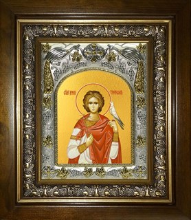 Икона Трифон мученик,в киоте 20х24 см 23911