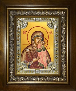 Икона Толгская икона Божией Матери, в киоте 24х30 см 23954