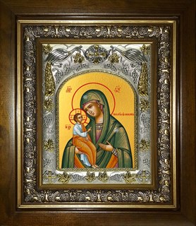 Икона Александрийская икона Божией Матери, в киоте 20х24 см 23989