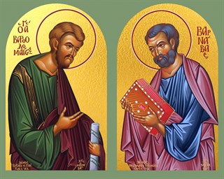 Икона Варфоломей и Варнава апостолы 24002