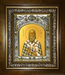 Икона Игнатий (Брянчанинов) святитель, епископ Ставропольский и Кавказский, в киоте 20х24 см 24067