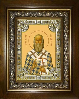 Икона Игнатий (Брянчанинов) святитель, епископ Ставропольский и Кавказский, в киоте 24х30 см 24089