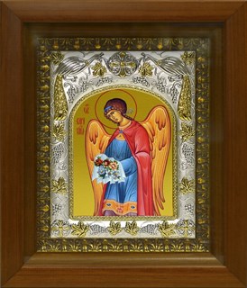 Икона Варахиил Архангел, в киоте 20х24 см 24091