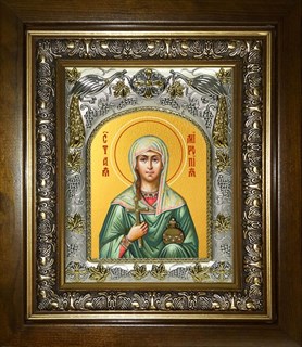 Икона Миропия Хиосская мученица, в киоте 20х24 см 24120
