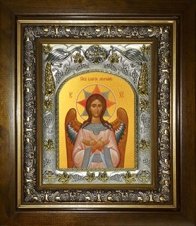 Икона Спас Благое Молчание, в киоте 20х24 см 24135