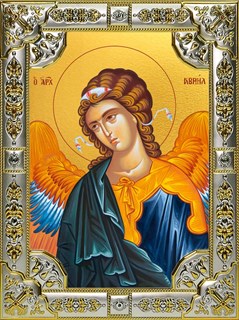 Икона Гавриил Архангел, 18х24 см со стразами 24279