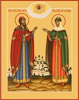 Икона Петр и Феврония святые благоверные князья 24327