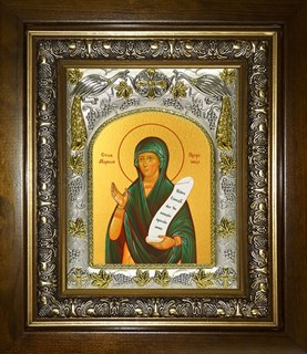 Икона Мариам пророчица, в киоте 20х24 см 24396