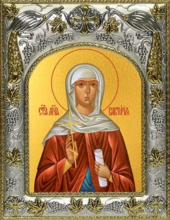 Икона Виктория Коринфская, 14х18 см 24401