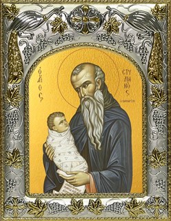 Икона Стилиан преподобный, 14х18 см 24440