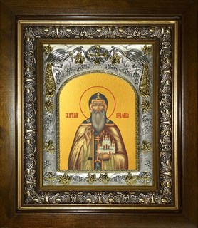 Икона Олег Брянский, благоверный князь, в киоте 20х24 см 24462