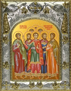 Икона Собор мучеников Кесарийских, 14х18 см 24480