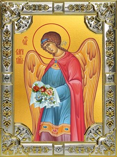 Икона Варахиил Архангел, 18х24 см со стразами 24524