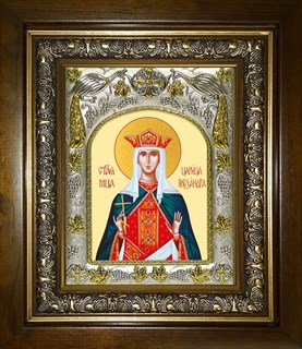 Икона Александра Римская мученица, в киоте 20х24 см 24532