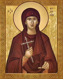 Икона Евдокия Илиопольская 24541