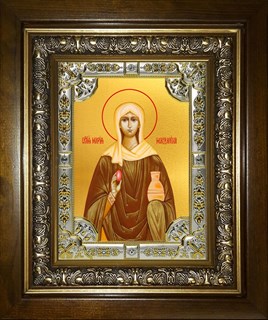 Икона Мария Магдалина равноапостольная, мироносица, в киоте 24х30 см 24572