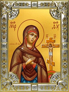 Икона Ахтырская икона Божией Матери, 18х24 см, со стразами 24574