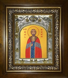 Икона Феодор (Фёдор) Черниговский, в киоте 20х24 см 24580