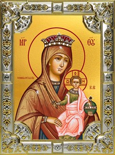 Икона Тотемская икона Божией Матери, 18х24 см, со стразами 24585