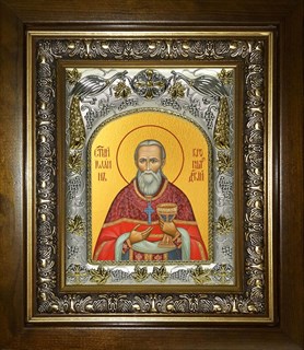 Икона Иоанн (Иван) Кронштадский праведный, чудотворец, в киоте 20х24 см 24630