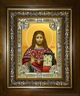 Икона Платон священномученик, в киоте 24х30 см 24684