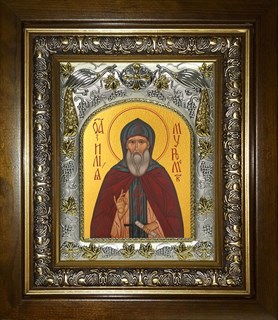 Икона Илия (Илья) Муромец преподобный, в киоте 20х24 см 24706