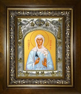Икона Валентина Минская блаженная,в киоте 20х24 см 24711