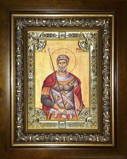 Икона Мина Котуанский (Фригийский) великомученик ,в киоте 24х30 см 24805