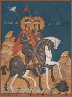 Икона Борис и Глеб благоверные князья-страстотерпцы 24807