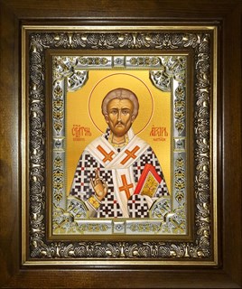Икона Лазарь Четверодневный, Китийский, епископ, в киоте 24х30 см 24814