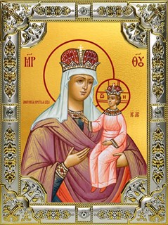 Икона Любечская икона Божией Матери, 18х24 см, со стразами 24880