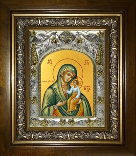 Икона Виленская икона Божьей Матери, в киоте 20х24 см 24881