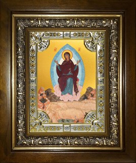 Икона Спорительница хлебов, икона Божией Матери, в киоте 24х30 см 24887