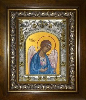 Икона Гавриил Архангел, в киоте 20х24 см 24914