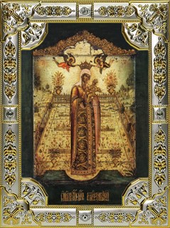 Икона Вертоград заключенный икона Божией Матери, 18х24 см, со стразами 24988