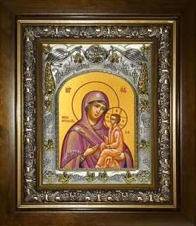 Икона Югская икона Божией Матери, в киоте 20х24 см 25013