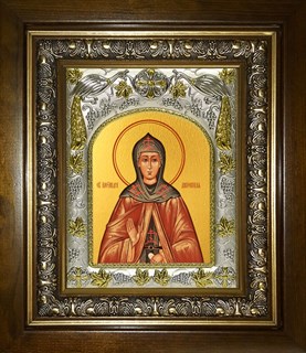 Икона Александра Дивеевская преподобная, в киоте 20х24 см 25045
