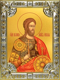 Икона Никита мученик, 18х24 см, со стразами 25063