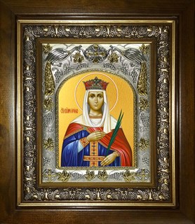 Икона Ирина великомученица, в киоте 20х24 см 25065