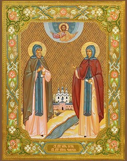Икона Пётр и Феврония в монашеских одеждах 25076