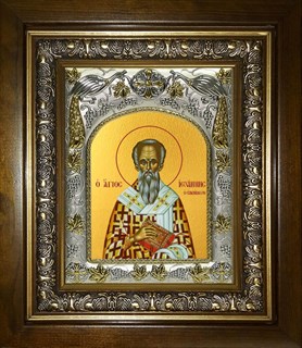 Икона Иоанн (Иван) Милостивый, Патриарх Александрийский, святитель, в киоте 20х24 см 25131