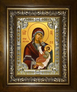 Икона Утоли мои печали, икона Божией Матери, в киоте 24х30 см 25156
