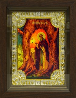 Икона Тихон Калужский, в киоте 24х30 см 25157